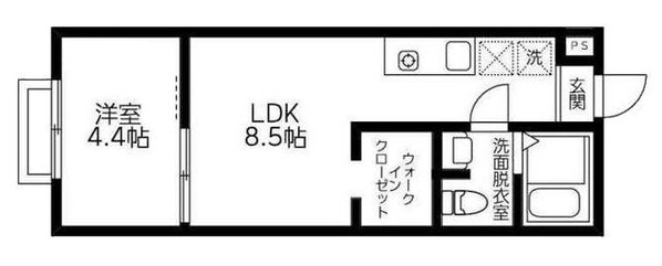 カーサ・デルソーレの物件間取画像